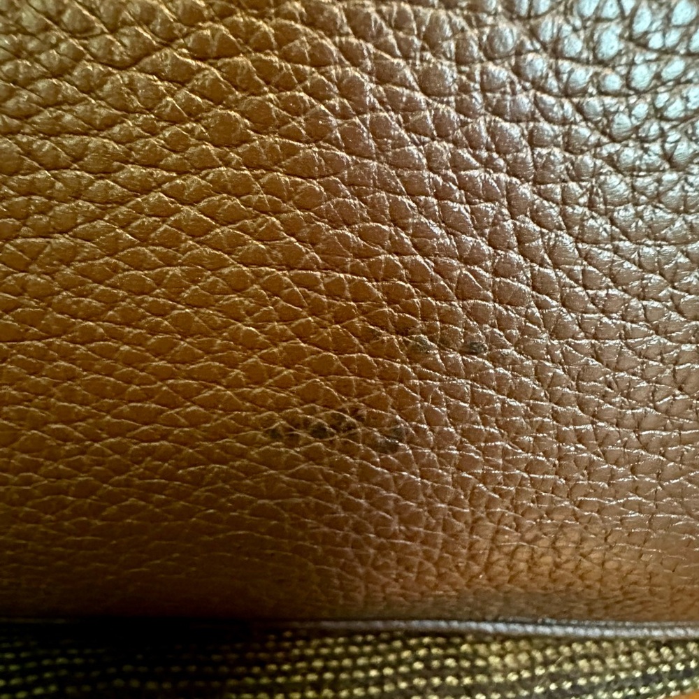 Vintage  Longchamp pebbled, leather brown shoulder bag - Picture 7 of 14